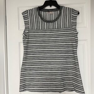 LOGO Lotis Striped Cap Sleeve Top